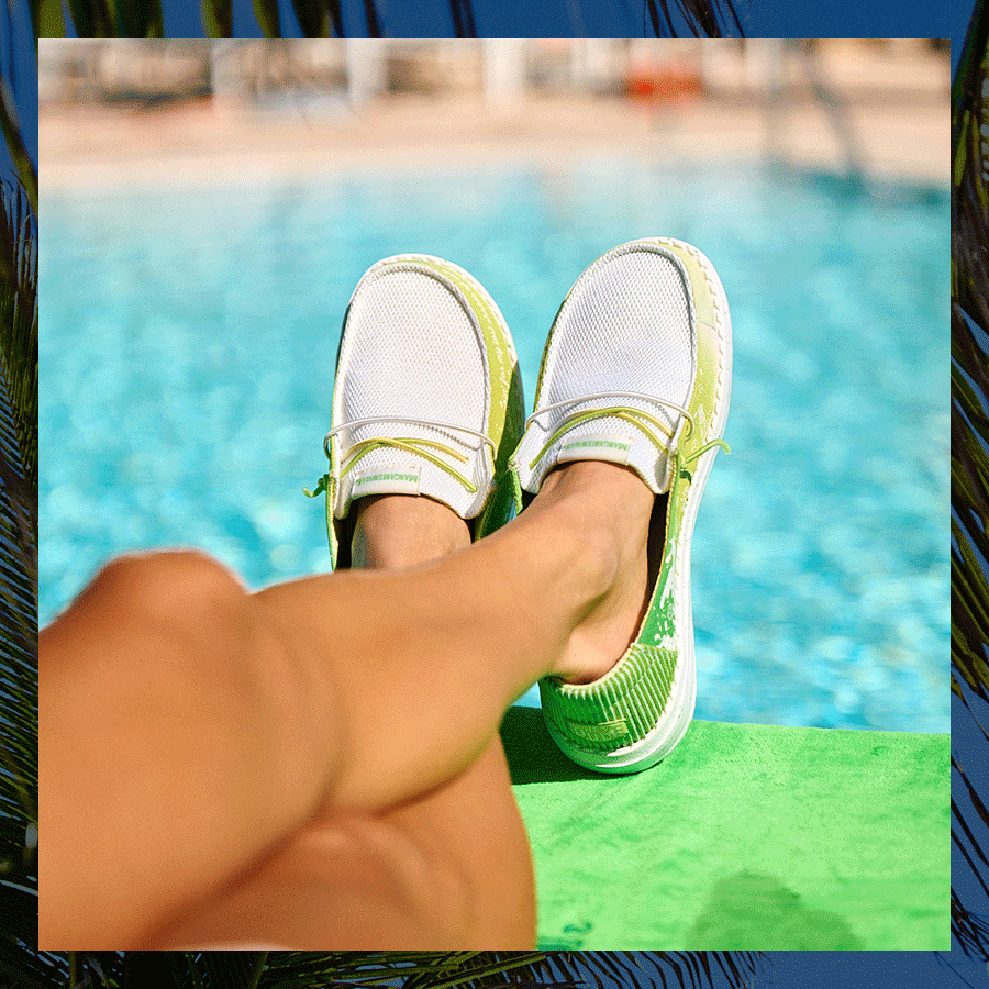 Wendy Margaritaville 2 – White/Lime - Image 2