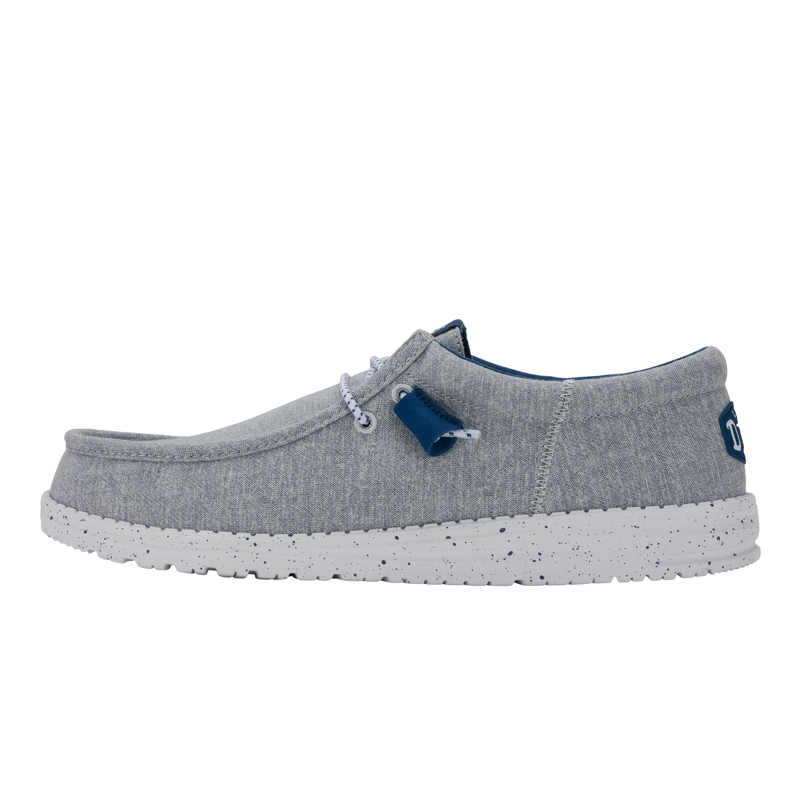 Wally Funk Heathered Knit – Grey Blue