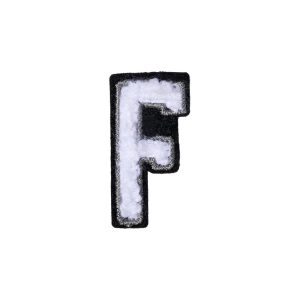 Letter F Patch – F Black/White