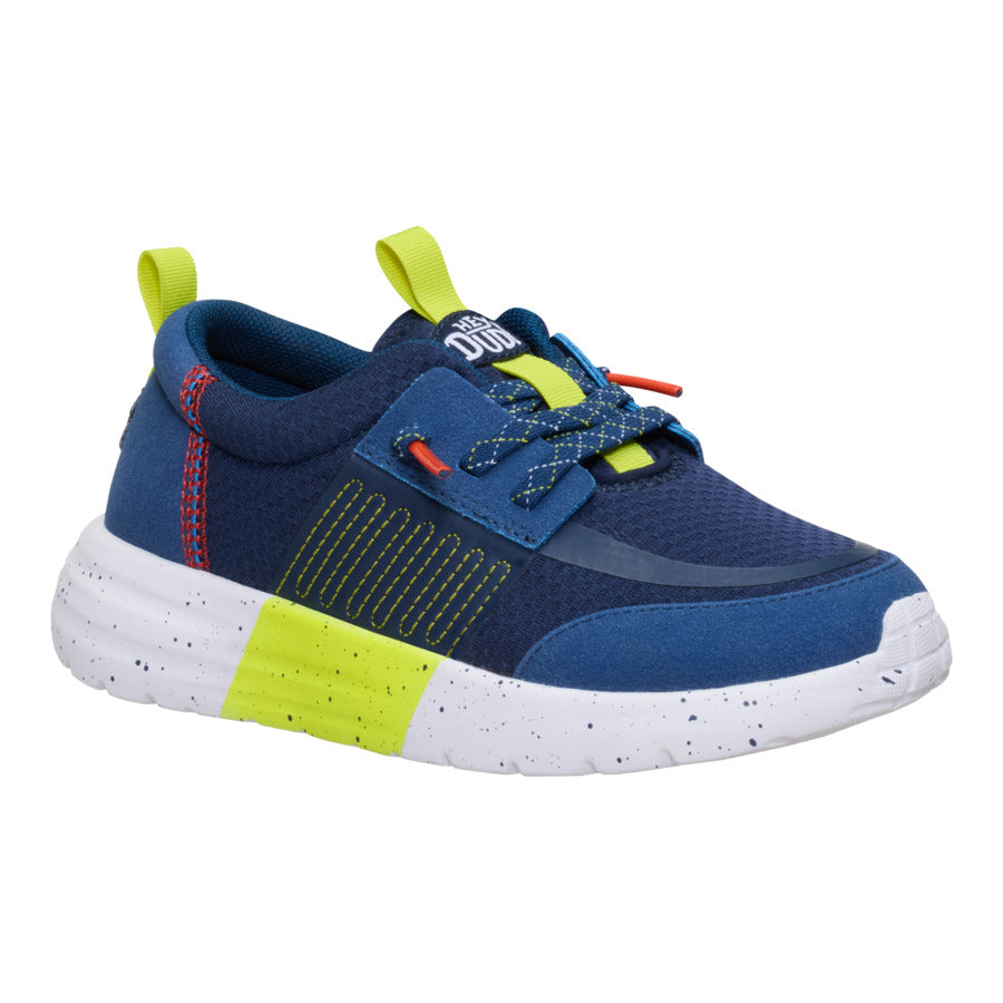 Sirocco Play Youth Sport Stripe – Navy/Lime - Image 7