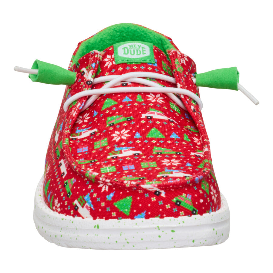 Wendy Holiday Sweater – Red/Green - Image 4