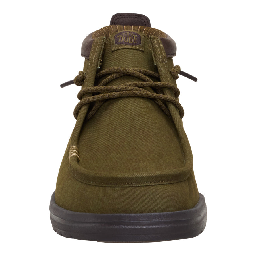 Wally Mid Gripr Vin Classic – Dark Olive/Mole Brown - Image 4