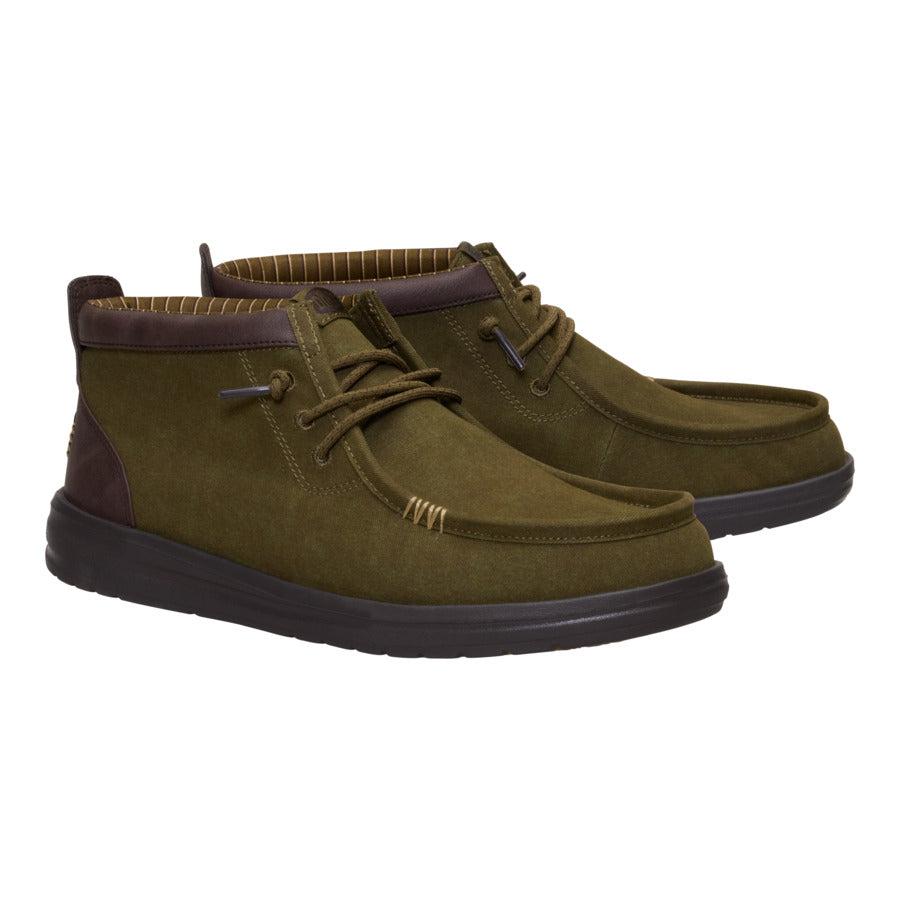Wally Mid Gripr Vin Classic – Dark Olive/Mole Brown - Image 2
