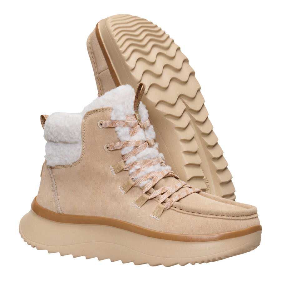 Wendy Peak Apres Suede Cozy Stitch – Tan - Image 4