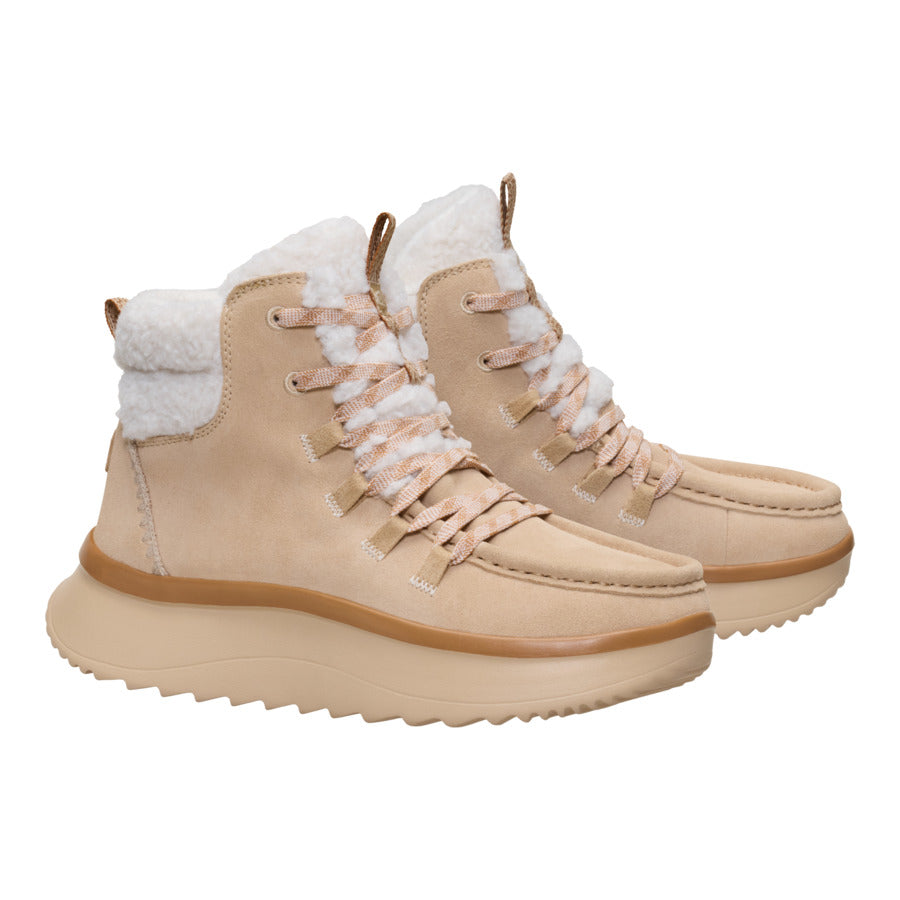 Wendy Peak Apres Suede Cozy Stitch – Tan - Image 3