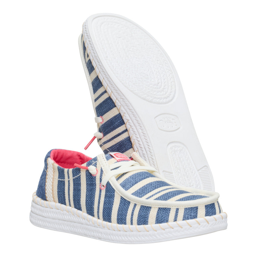Wendy Espadrille Coast – Navy/White - Image 3