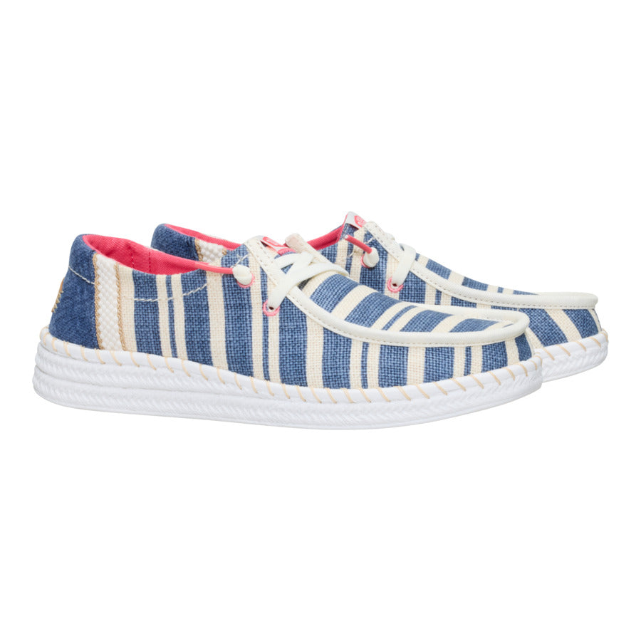 Wendy Espadrille Coast – Navy/White - Image 2