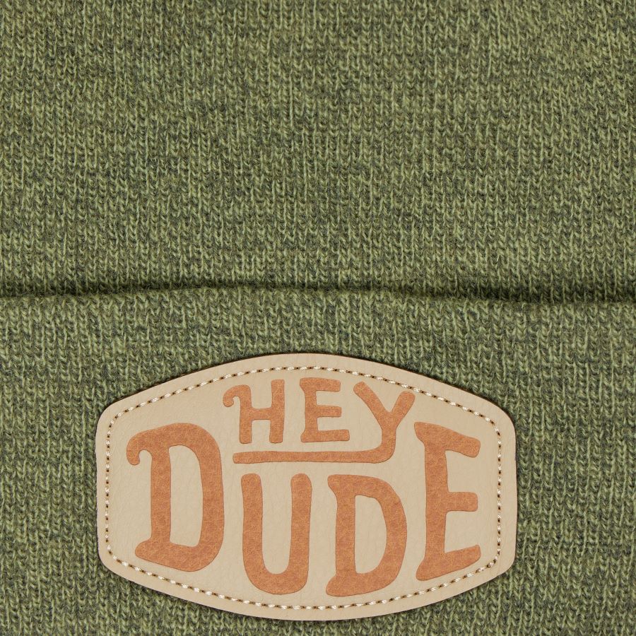 HEYDUDE Patch Beanie – Pine - Image 2