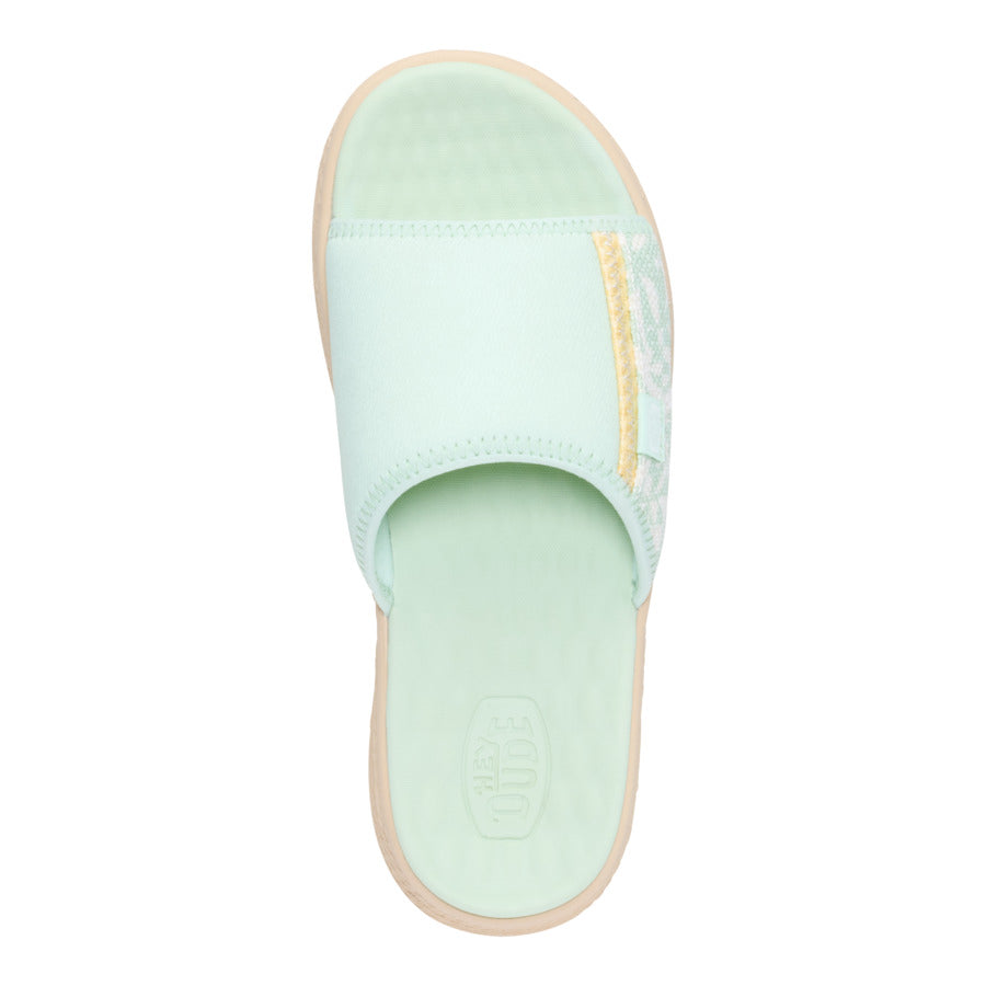 Tide Espadrille Slide – Celadon Green/Multi - Image 6
