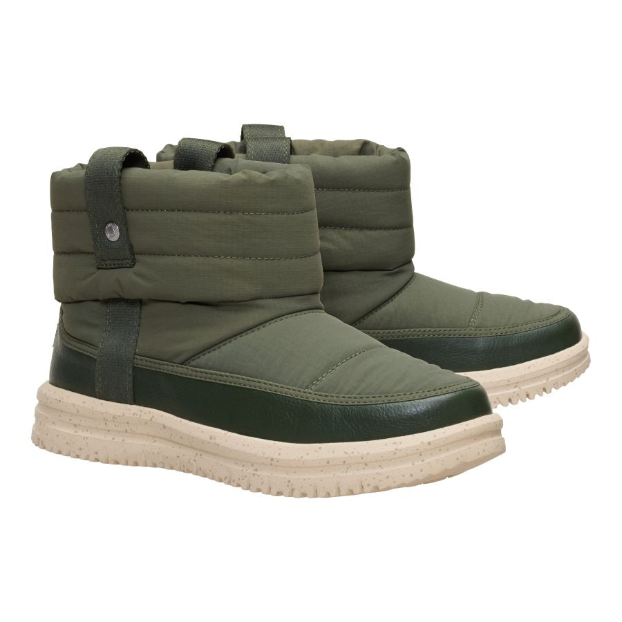 Camden Cuff Nylon Quilt – Dark Olive - Image 2