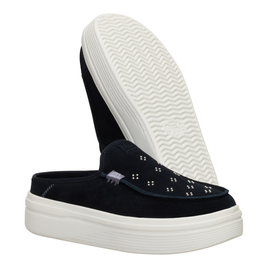 Austin Lift Suede Stud – Black - Image 4