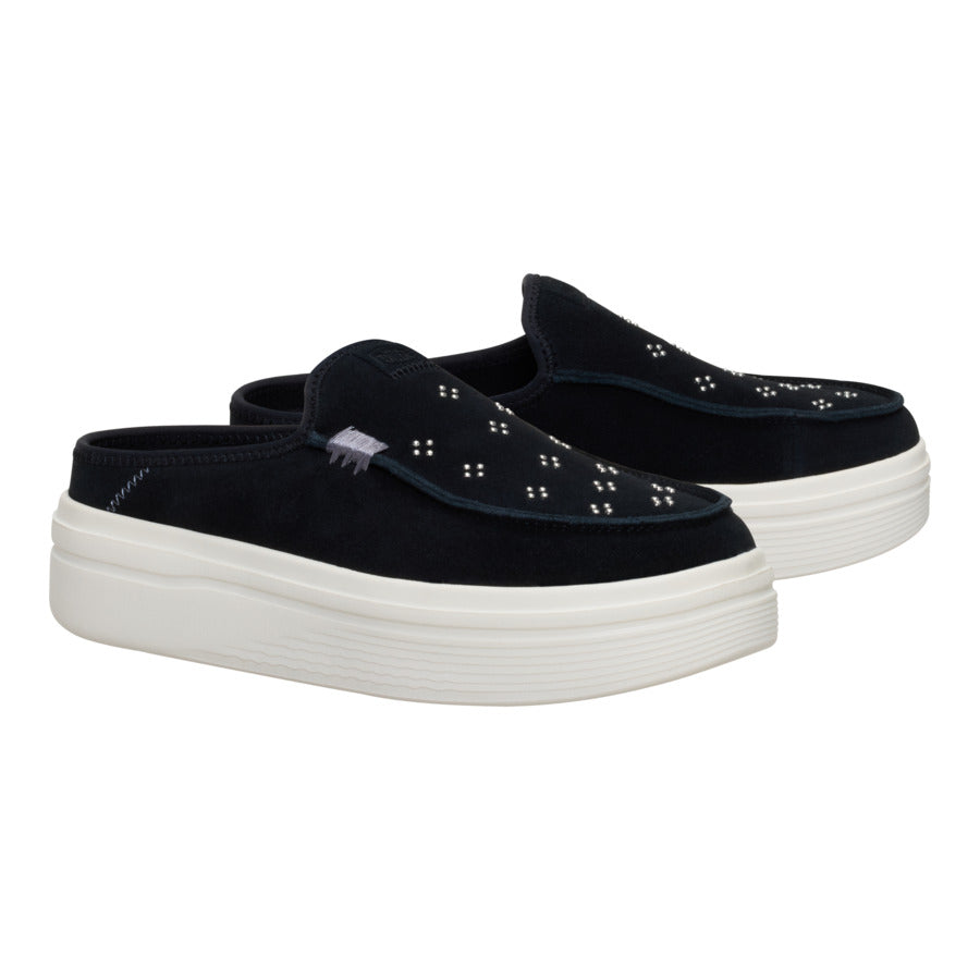 Austin Lift Suede Stud – Black - Image 3