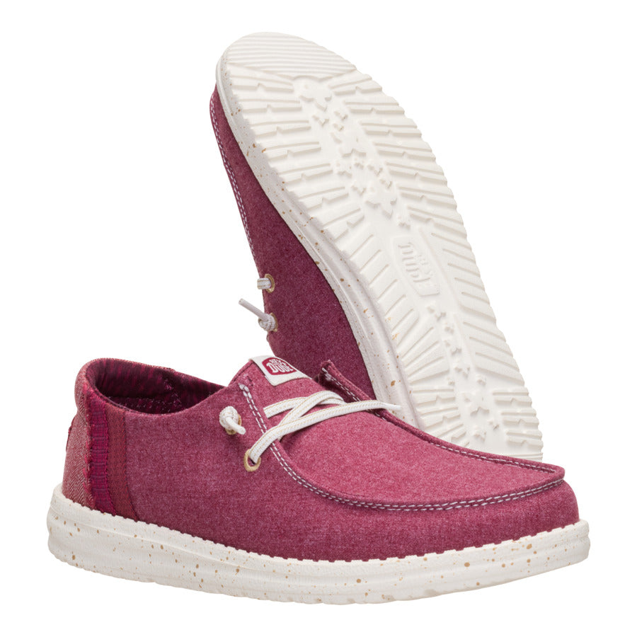 Wendy Break Brushed Linen – Burgundy - Image 3