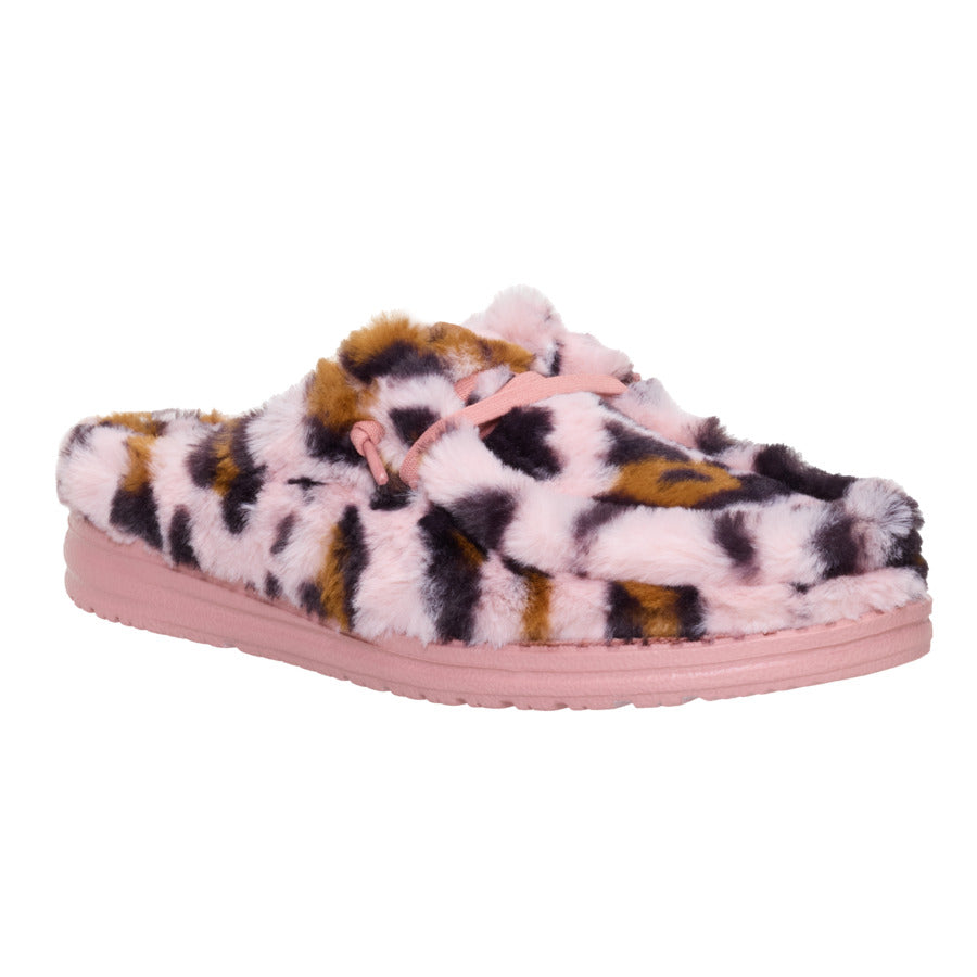Wendy Slipper Leo Fur – Pink/Multi - Image 7
