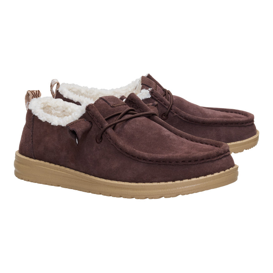 Wendy Suede Shearling – Dark Brown - Image 2