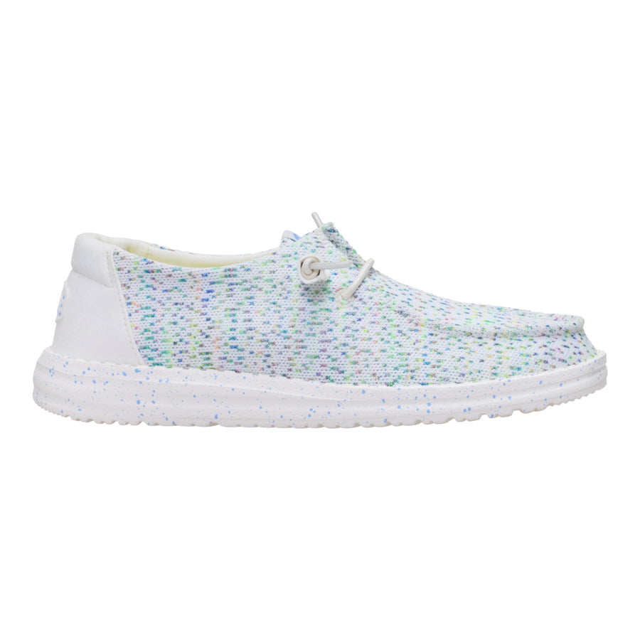 Wendy Stretch Speckle – White/Multi - Image 8